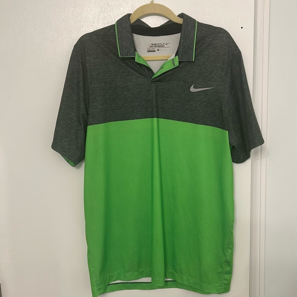 Nike golf tour performance polo green size medium